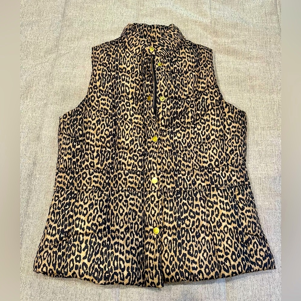 Leopard Print Madison Puffer Vest